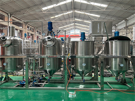 physical sunflower oil refinery production line