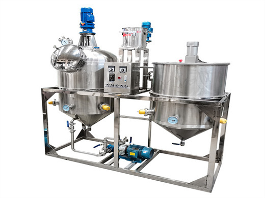 coconut oil refining plants made in cameroon
