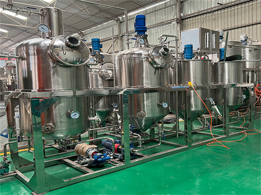 stainless steel small sunflower oil refining plant
