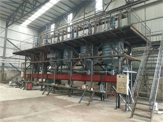 cottonseed oil refining machine production plant