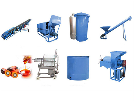machine and equipment for processing palm oil